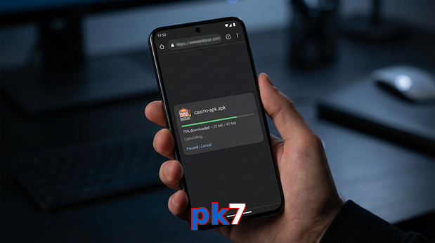 Main screen of Pk7 apk page for PK players